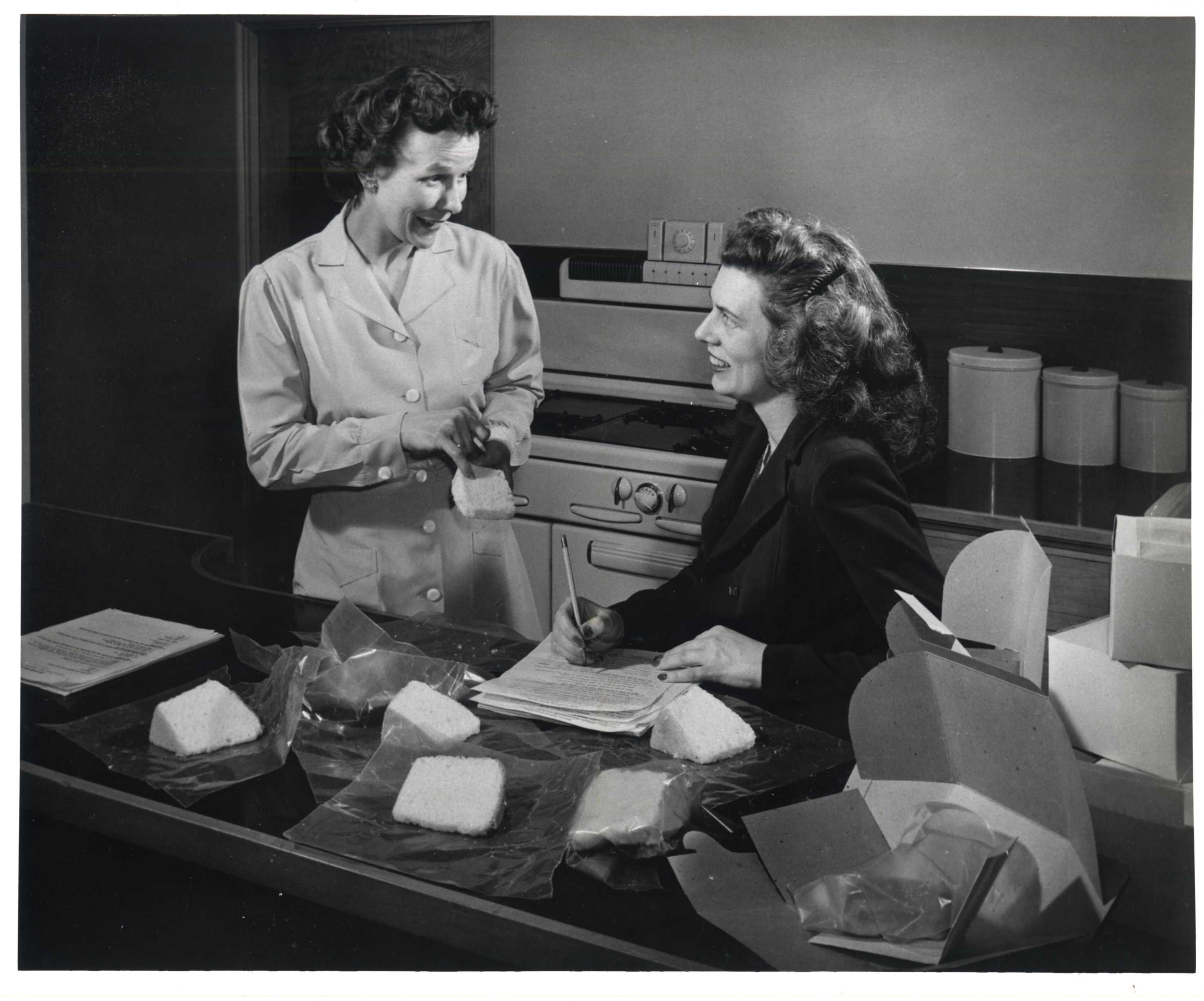 A gleeful moment amongst the cake slices. 